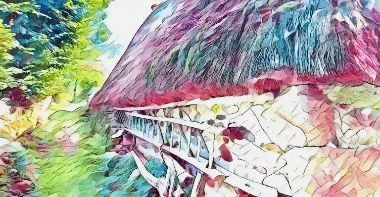 Outils sur le mur d'une chaumière à Niervèze (Cantal). Outils sur le mur d'une chaumière à Niervèze (Cantal)