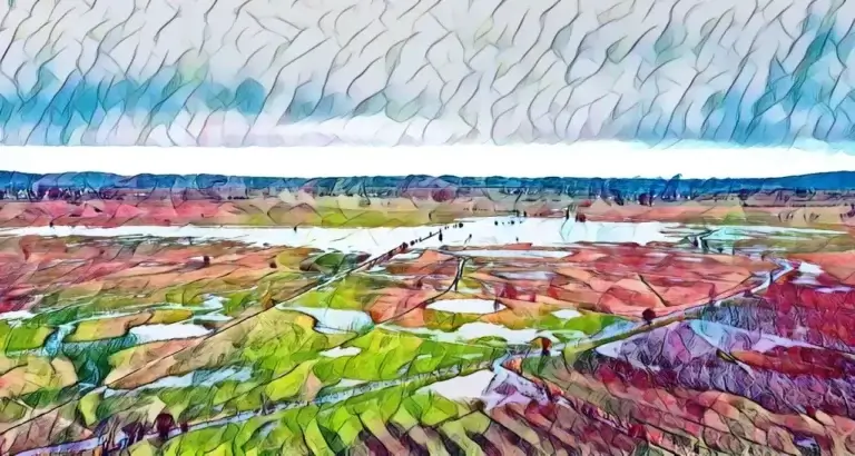 Vue aérienne de la narse de Nouvialle (d'après photo www.collectifnouvialle.org) Vue aérienne de la narse de Nouvialle