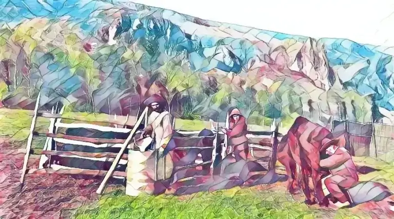 Traite à l'estive (d'après une carte postale ancienne) Traite à l'estive (d'après une carte postale ancienne)