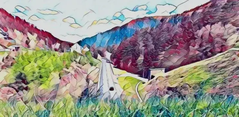 La RN122 surgit puy de Masseboeuf au tunnel du Lioran. La RN122 surgit puy de Masseboeuf au tunnel du Lioran