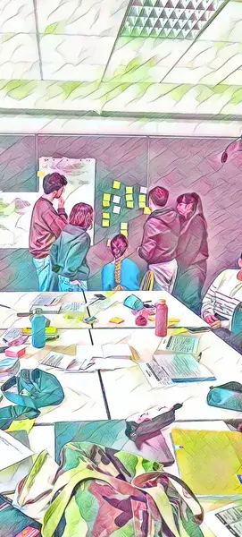 Étudiants en réflexion Étudiants en réflexion