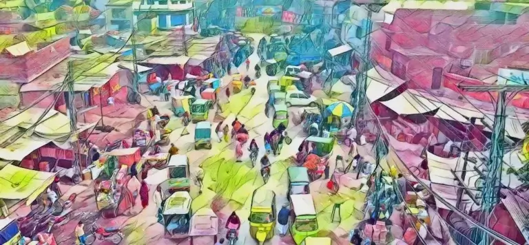 Rue à Dehli (Inde). Rue à Dehli (Inde)